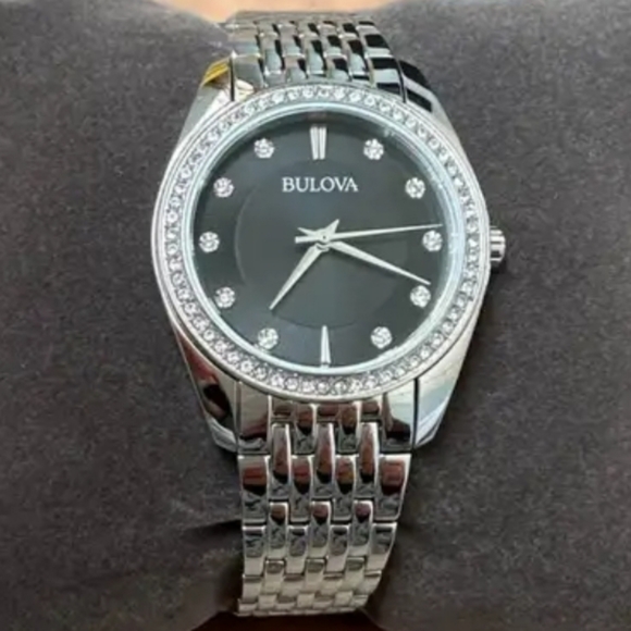 ***BRAND NEW*** Bulova Classic Crystal Stainless Steel Quartz Ladies Watch - Picture 5 of 12
